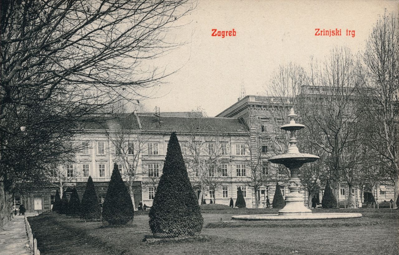 Zrinjevac oko 1910. godine